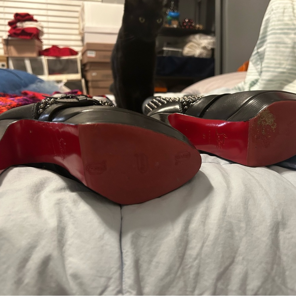 Studded Black Leather Boots - Picture 13 of 13